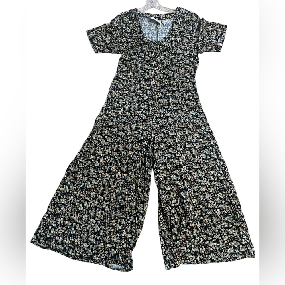 Pellini Dresses Vintage Floral Rayon Cottage Core Button Down Romper 11/12